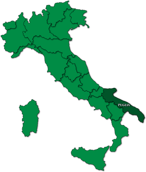 puglia map